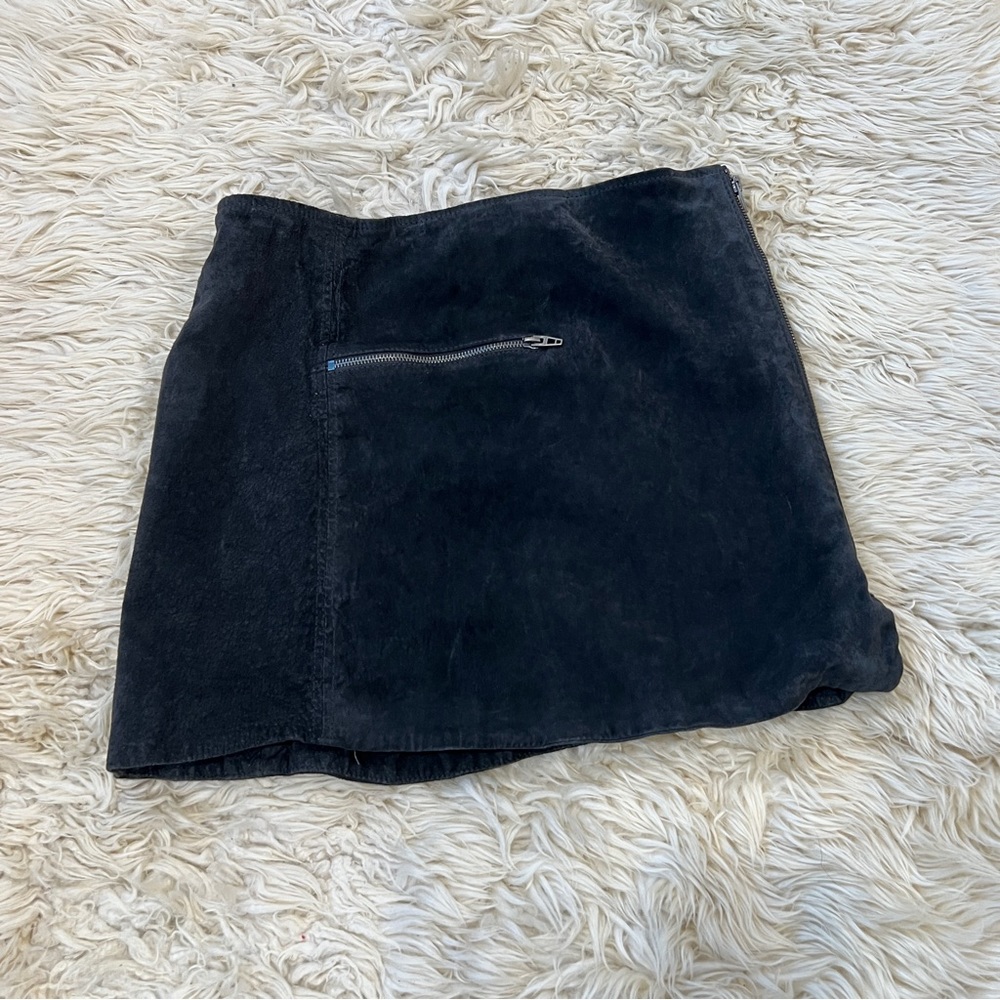 Blank NYC Real Suede Mini Skirt